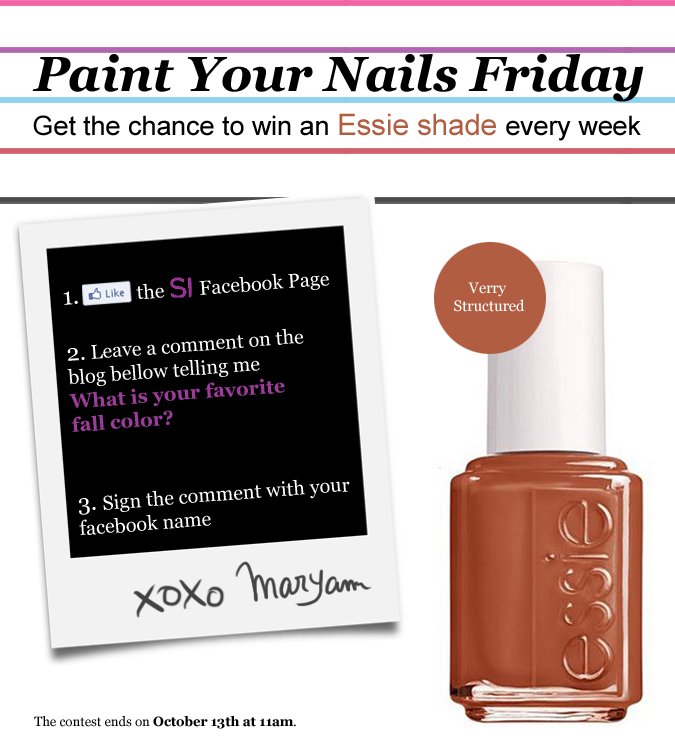 Essie contest paint your nails Friday