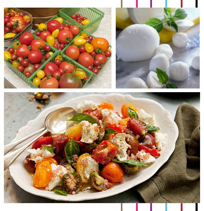 Heirloom Tomatoes Caprese Salad Recipe : Serial Indulgence Montreal Food Blog