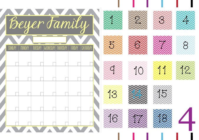 custom calendar Diy Blog Montreal