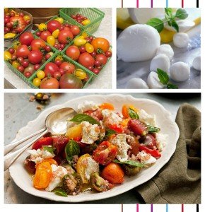 Heirloom Tomatoes Caprese Salad Recipe : Serial Indulgence Montreal Food Blog